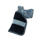 Uncle Mike's Ambidextrous Inside-the-Pocket Holster Sub-Compact 9mm & .40 Autos Size 4 Polymer Suede Black [FC-043699874446]