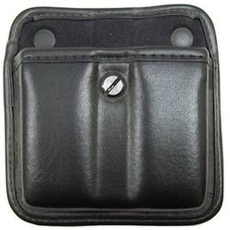 Boston Leather Company Double-Stack .45 ACP Double Magazine Pouch Leather  Black 5602-1 [FC-192375127090] - Cheaper Than Dirt