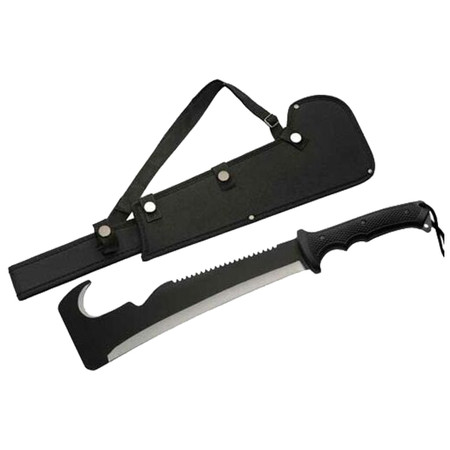 26 Fixed Blade Sawback Machete with a Survival Fire Starter, for