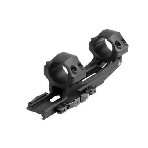 Leapers UTG ACCU-SYNC 1" QR Cantilever Mount Medium Profile 50mm Offset Black [FC-4717385556836]