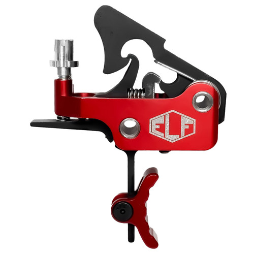 Elftmann ELF APEX Drop-in AR-15 Trigger with Knob Red Curved [FC-602581174714]