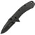 Kershaw Cryo Blackwash Folding 2.75" Plain Drop Point Stainless Blade Blackwash Finish SpeedSafe Assisted Opening Four Position Pocket Clip 1555BW [FC-087171036212]