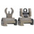 Troy Industries Micro BattleSights HK Style Folding Low Profile Aluminum Flat Dark Earth SSIG-IAR-SMFT-00 [FC-812699011751]