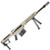 Barrett M107A1 Semi Auto Rifle .50 BMG 20" Fluted Barrel 10 Rounds Suppressor Ready Muzzle Brake 18" Integrated Rail with 27 MOA Elevation FDE Cerakote Receiver [FC-816715013071]