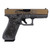 GLOCK 45 9mm Luger Semi Automatic Pistol 4.02" Barrel 17 Rounds Burnt Bronze Slide with Viking Crow Engraving [FC-850016570840]