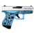 GLOCK 43 9mm Luger Semi Auto Pistol 3.39" Barrel 6 Rounds Raspberry Blue and Silver [FC-850016570697]