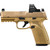 FN 510 MRD 10mm Auto Pistol with Holosun Optic FDE [FC-845737018269]