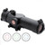 TRUGLO Trition 30mm Tri Color Tactical Red Dot Sight 3 MOA Center Dot Weaver Mount Aluminum Black [FC-788130016237]