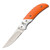 Browning Prism 3 Plain Edge Drop Point Folding Knife 2-7/8" Blade Aluminum Handle Orange Finish [FC-023614950349]