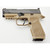 SIG / Wilson Combat P320 Carry 9mm Luger Pistol Action Tune Curved Trigger Tan [FC-810025506650]