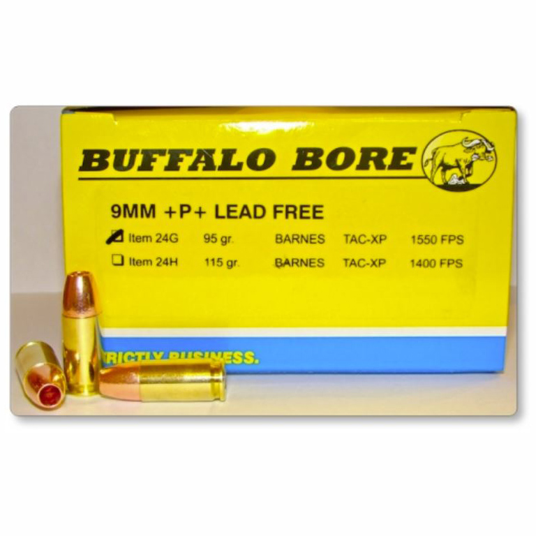 Buffalo Bore Luger Barnes TAC-XP +P+ Ammo