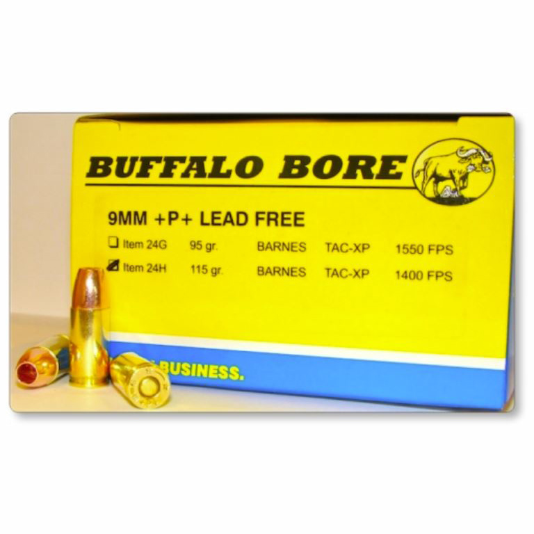 Buffalo Bore Luger Barnes TAC-XP +P+ Ammo