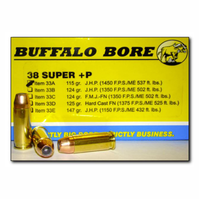 Buffalo Bore JHP +P Ammo