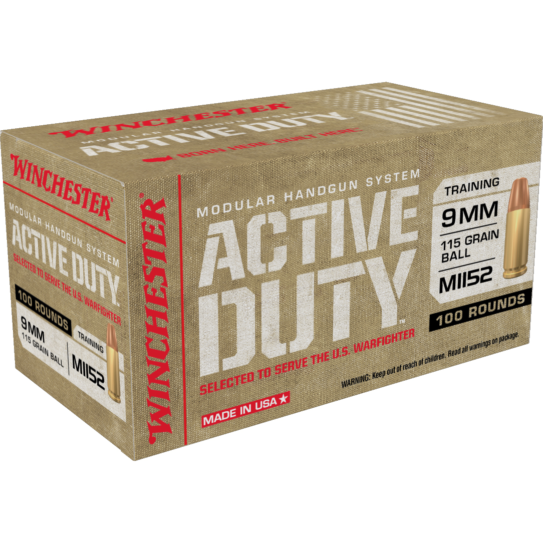 Winchester USA Active Duty Luger Ammo