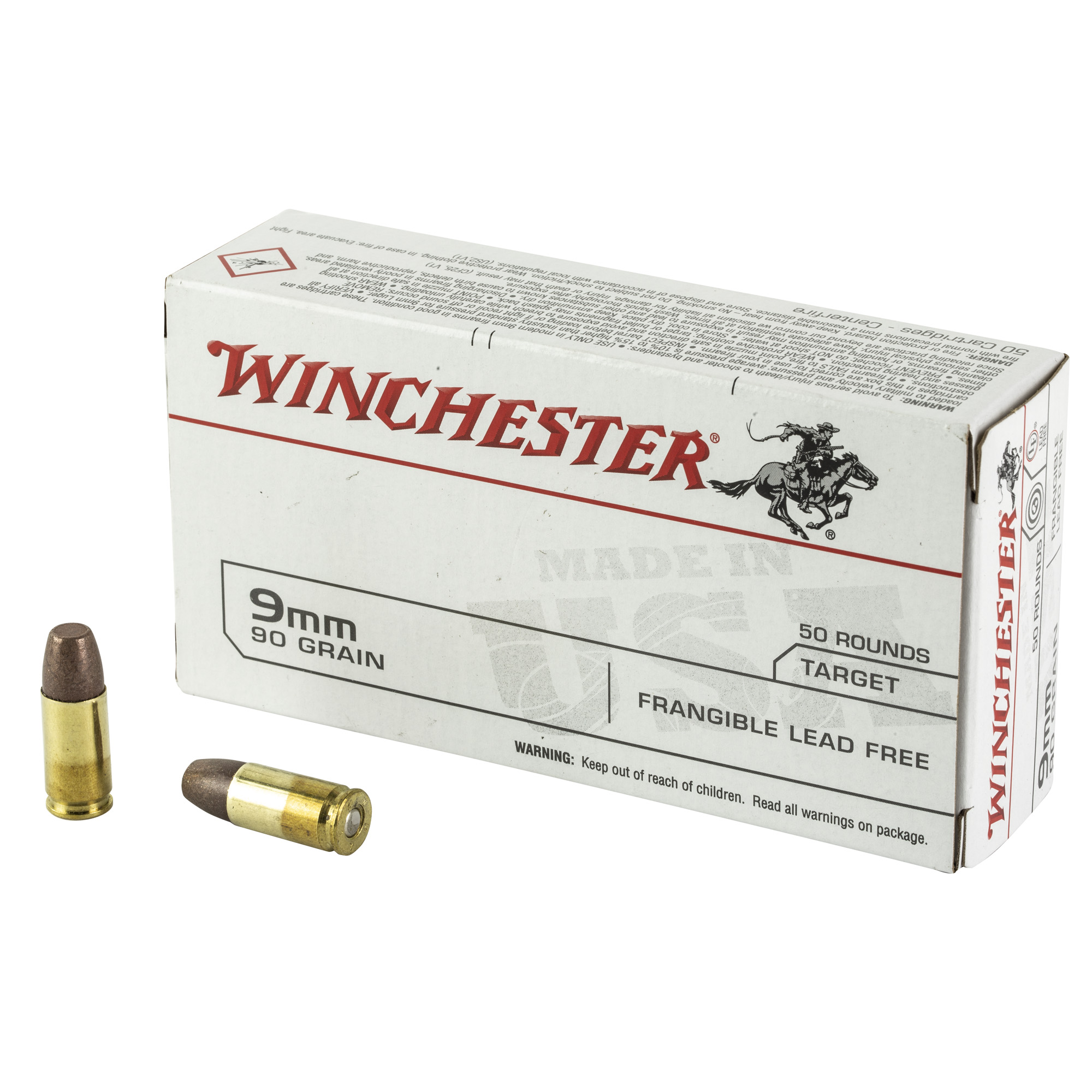 Winchester Luger Frangible Lead Free Ammo