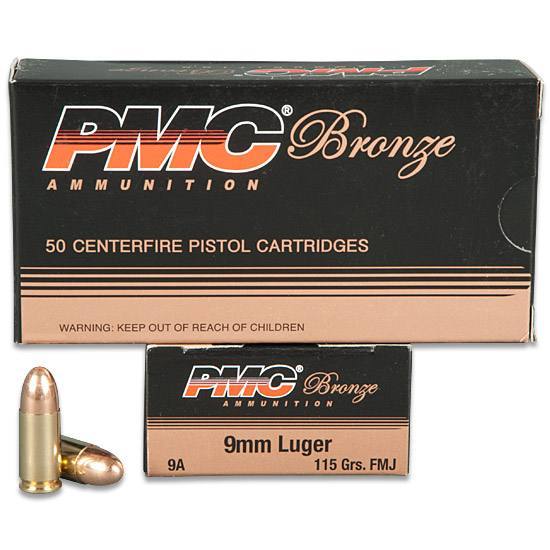 PMC Bronze Luger FMJ Ammo