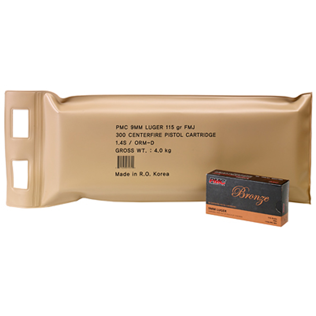 PMC Bronze Luger Battle FMJ Ammo