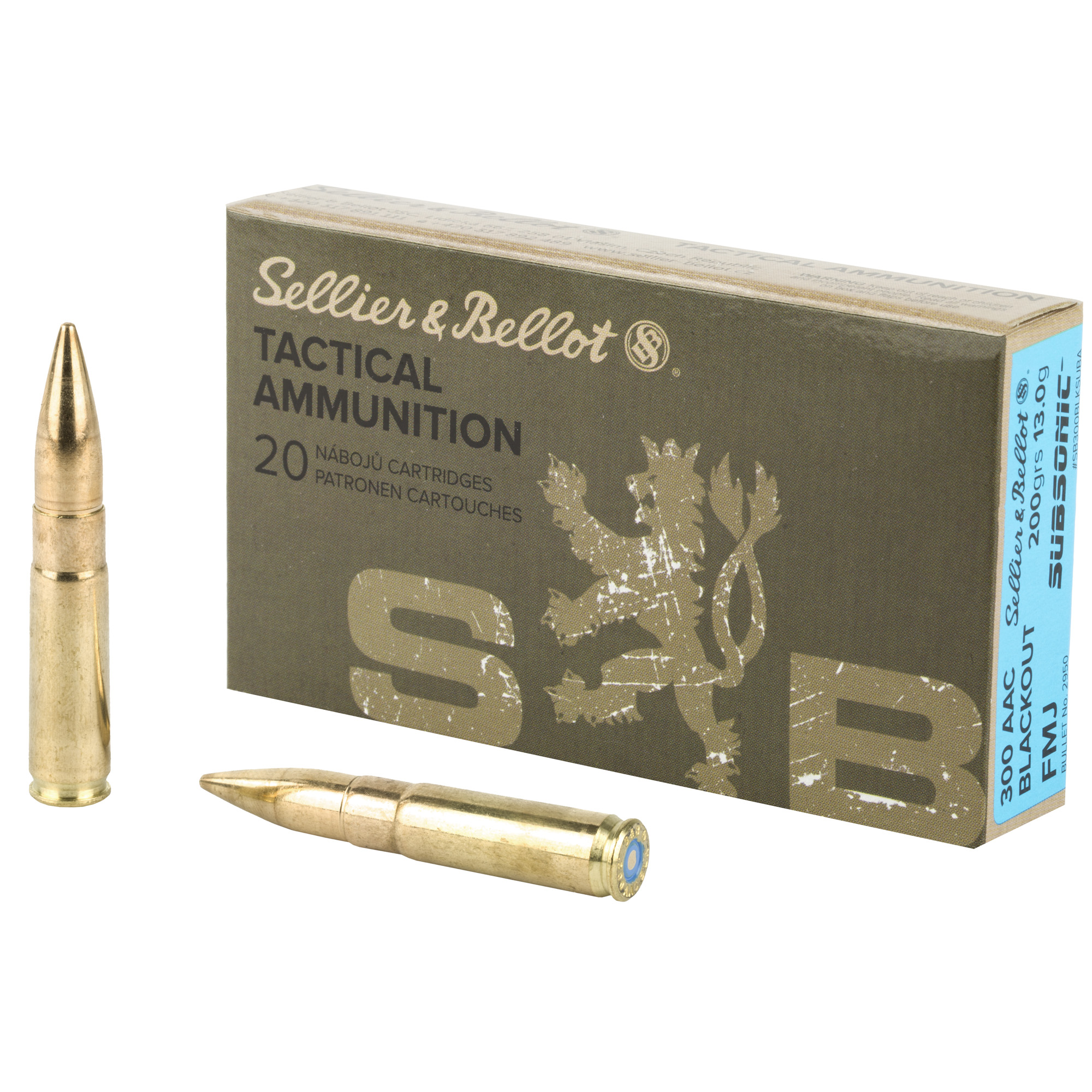 Sellier & Bellot Subsonic FMJ Ammo