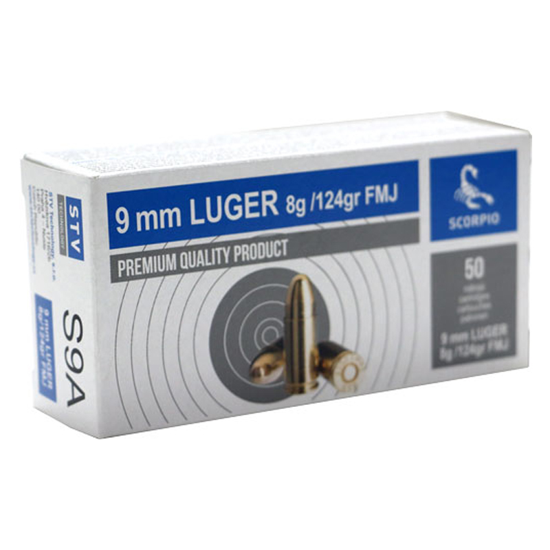 Scorpio Luger FMJ Ammo