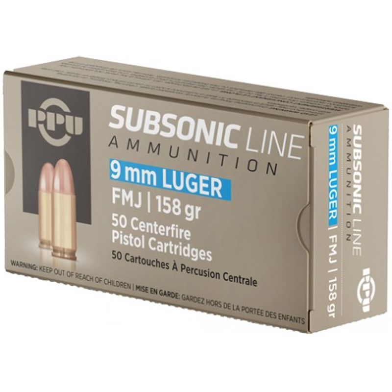 Prvi Partizan Subsonic Line Luger FMJ Ammo