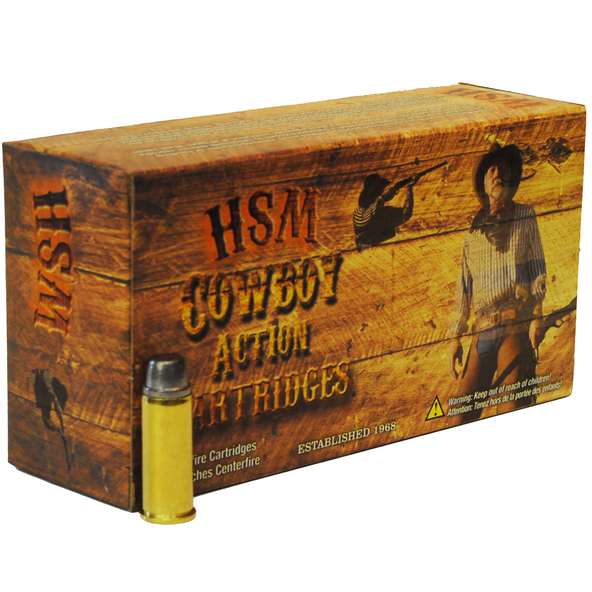 HSM Cowboy Action Hard Cast Lead Semi-Wadcutter Ammo