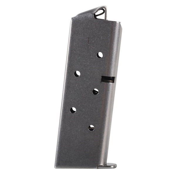 alform Colt Mustang Magazine .380 ACP 6 Rounds Stainless Steel Construction Natural Finish Ammo