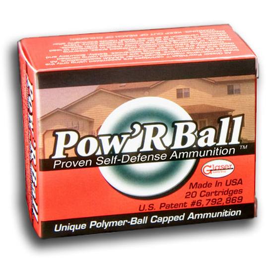 Ammo Luger Cor-Bon Glaser PowRBall Polymer Ball JHP +P Ammo