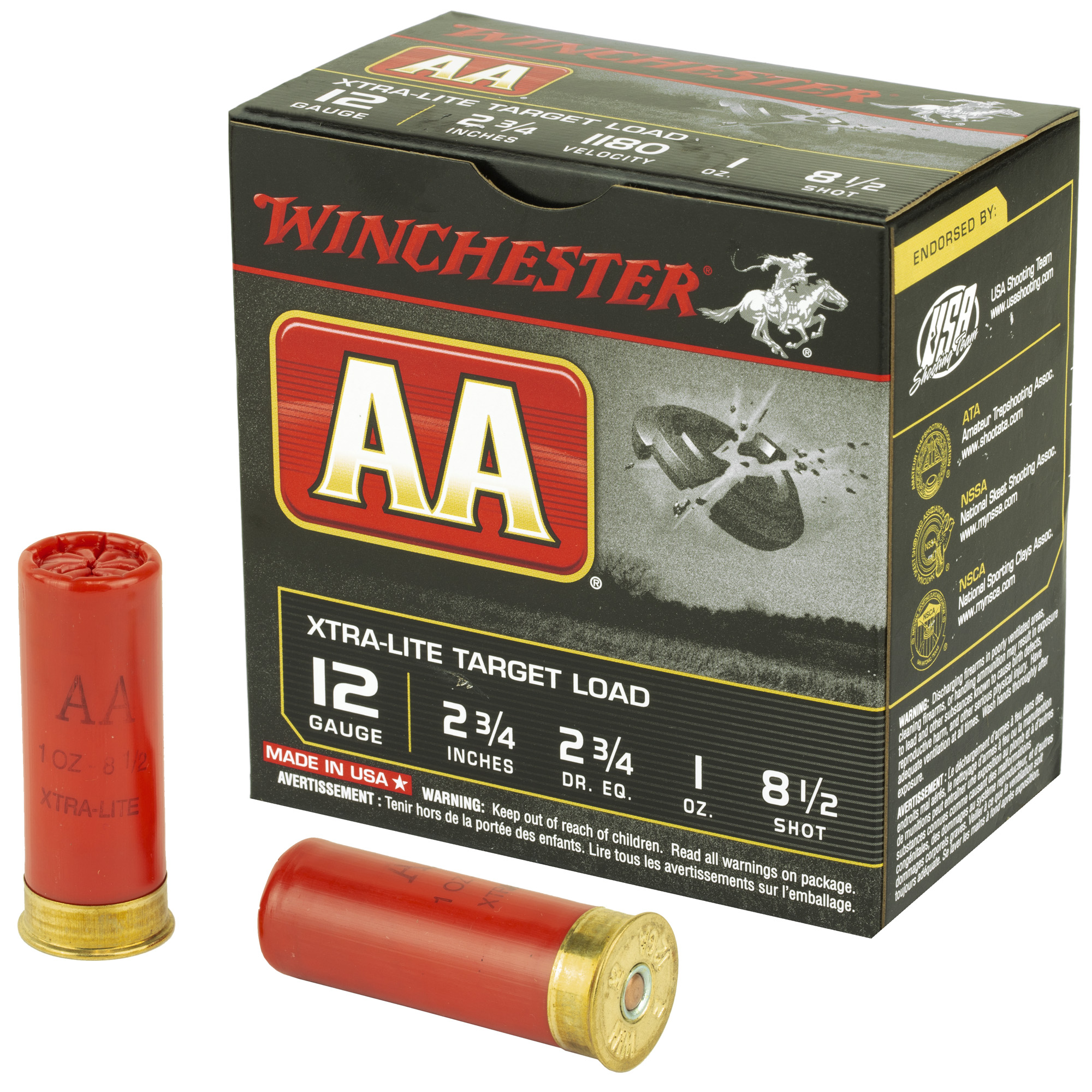 Winchester USA AA Xtra-Lite Target Load Lead 1oz Ammo