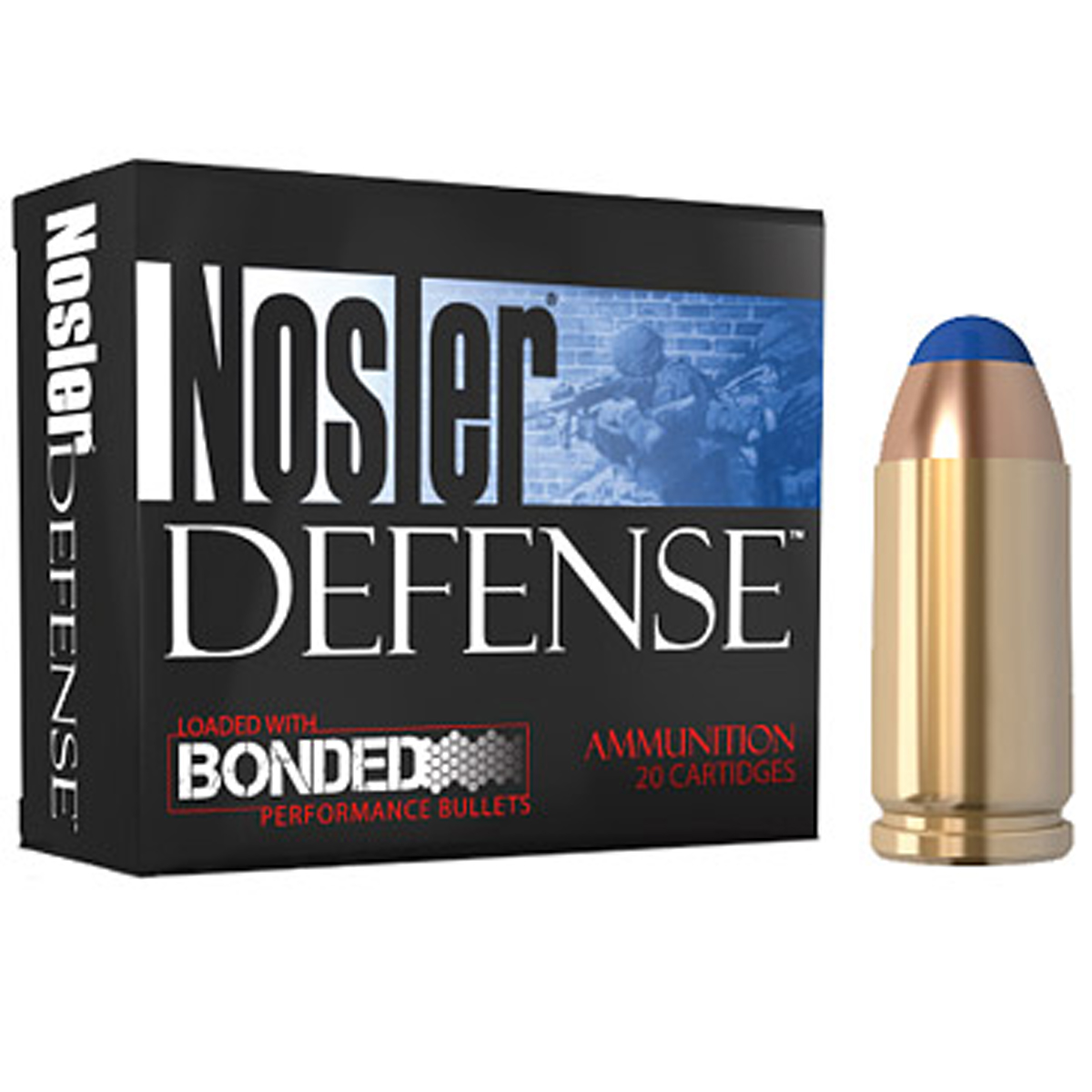 Nosler Luger Brass JHP +P Ammo