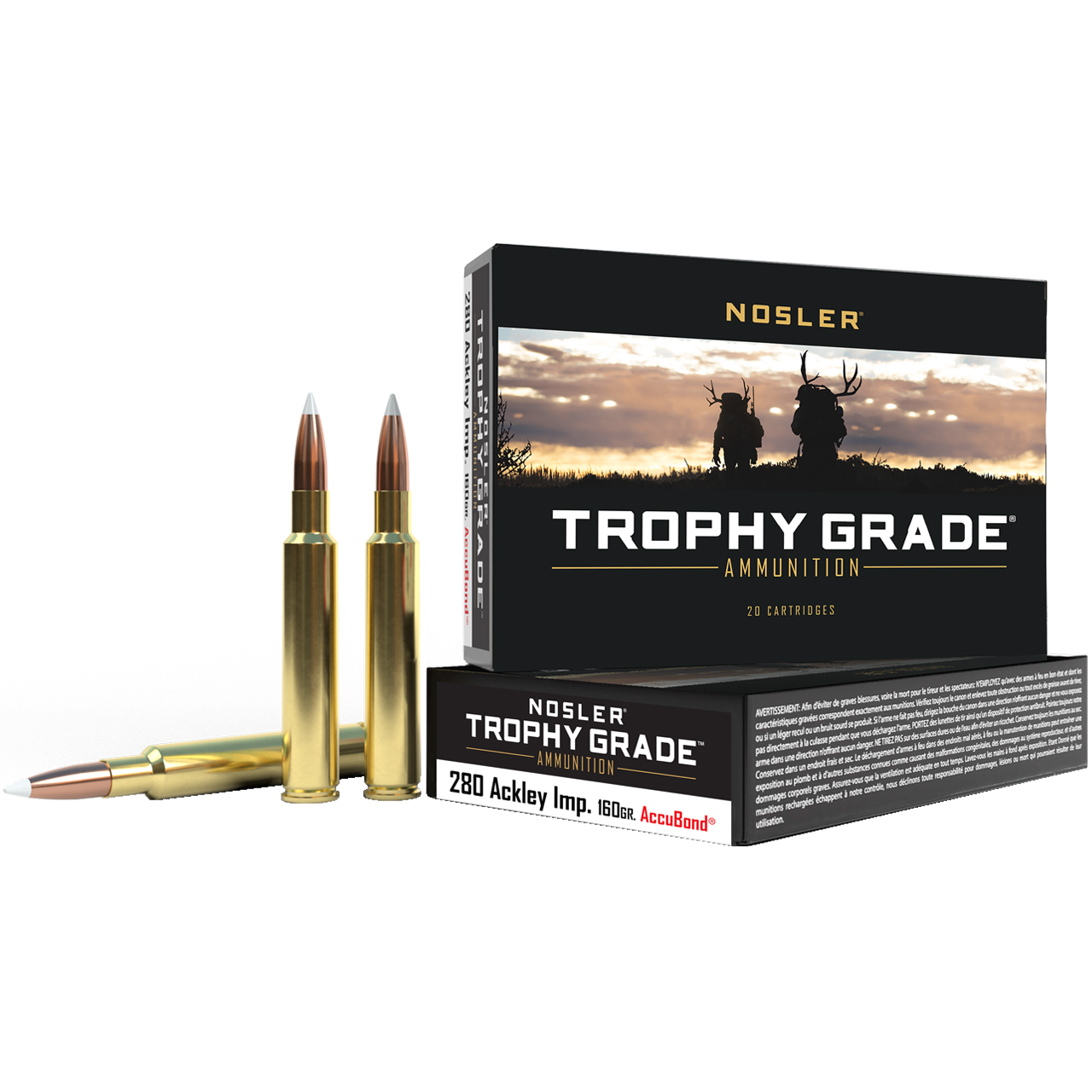 Nosler Trophy Grade Ackley AccuBond Ammo