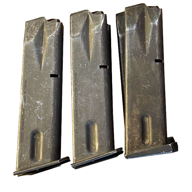 ginal Military Used Beretta Model 92 M9 9mm 15 Round Magazine Ammo