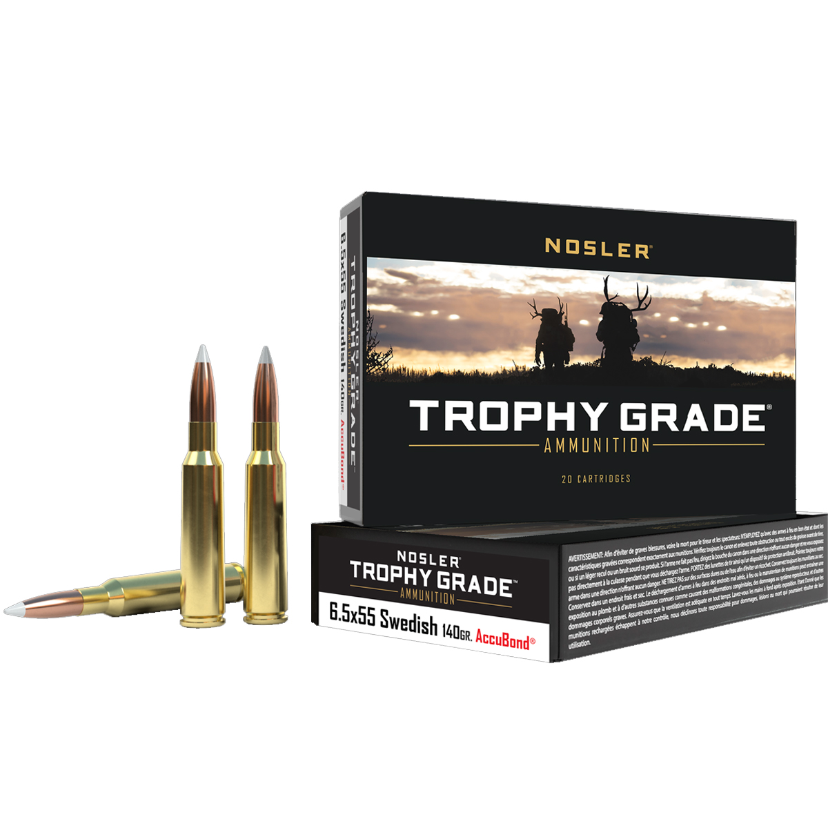 Nosler Trophy Grade Swedish Mauser AccuBond Ammo