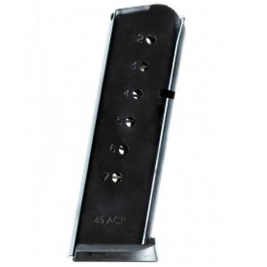 k Island Armory Magazine For 1911 Compact .45 ACP 7 Rounds Steel Blued 54172 Ammo