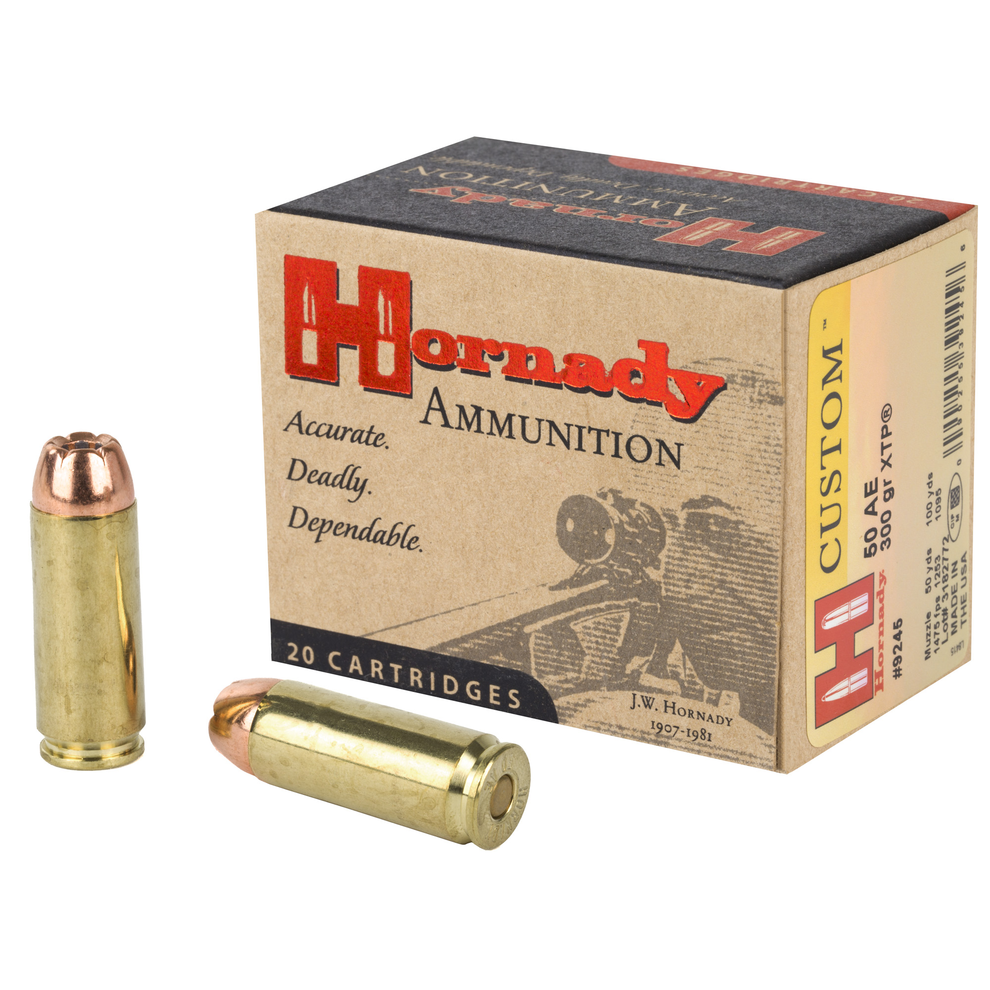 Hornady Custom XTP JHP Ammo