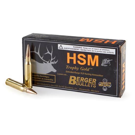 HSM Trophy Gold JHPBT Ammo