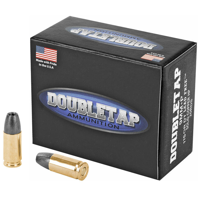 DoubleTap Luger Lead Free SCHP +P Ammo