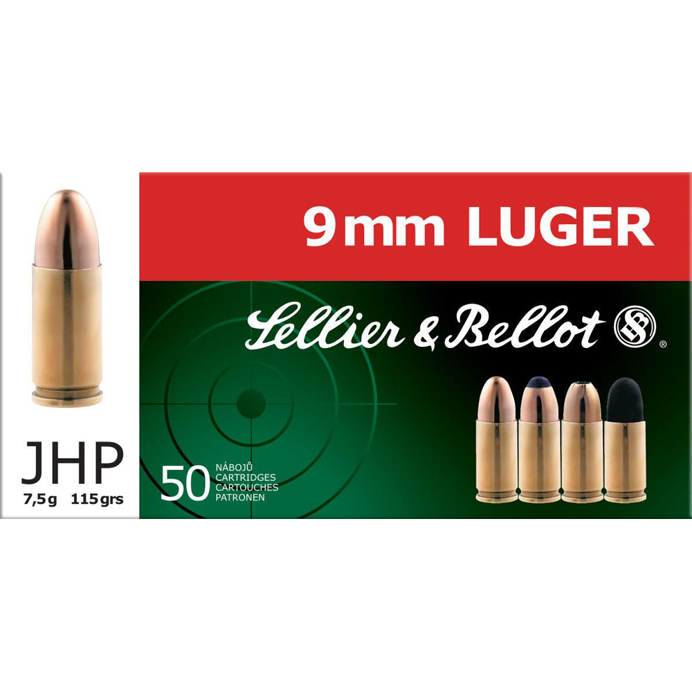 Sellier & Bellot Luger JHP Ammo