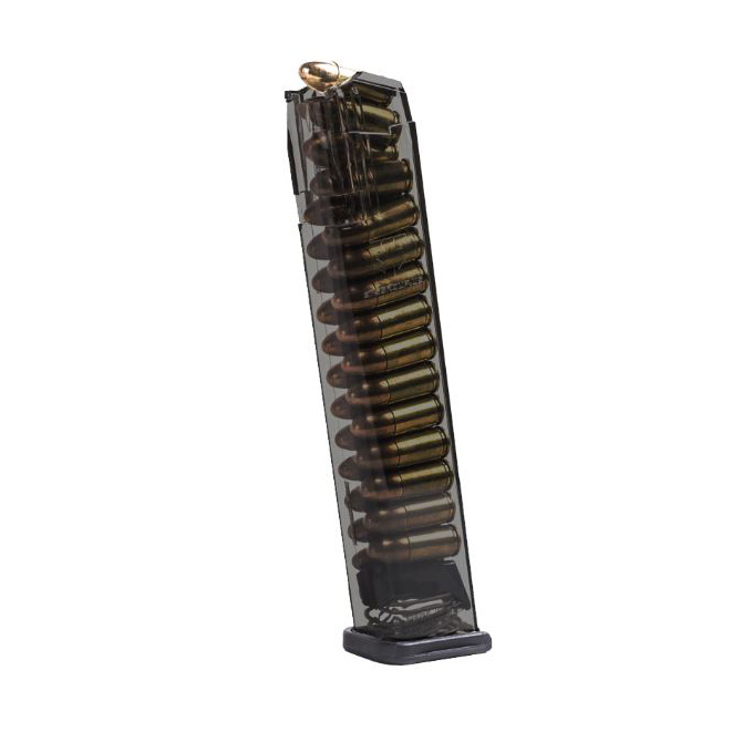te Tactical Systems Pistol Magazine 9mm Luger 27 Rounds For Glock 17 Carbon Smoke Ammo