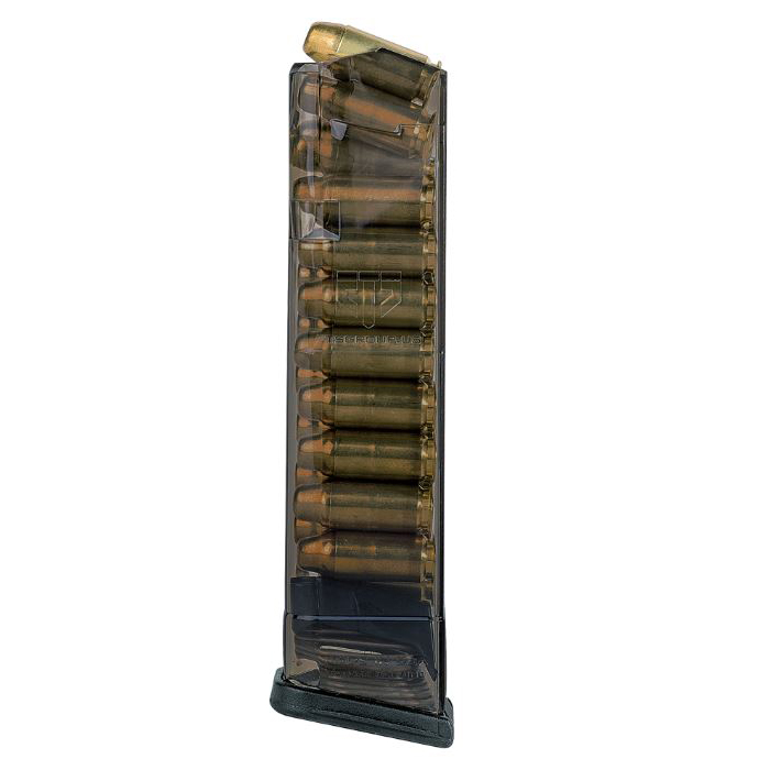 te Tactical Systems Pistol Magazine .40 S&W 19 Rounds For Glock 22 Carbon Smoke Ammo