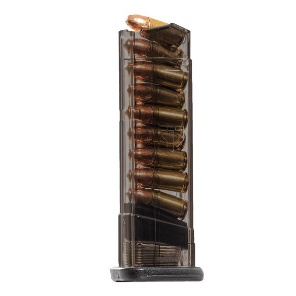 te Tactical Systems Pistol Magazine 9mm Luger 9 Rounds For S&W M&P Shield Carbon Smoke Ammo
