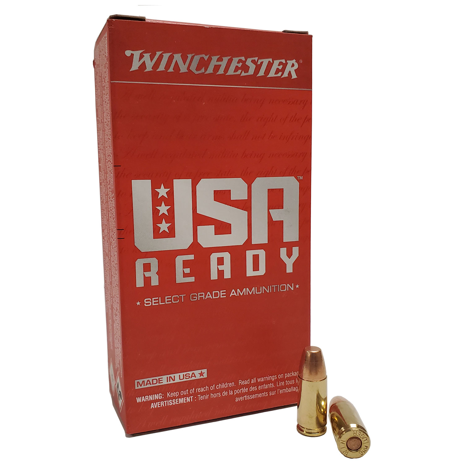 Winchester USA Ready FMJFN Ammo