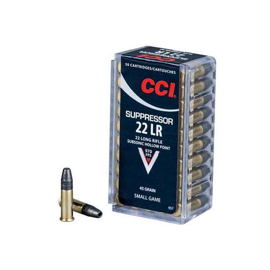 CCI Suppressor Lead HP Ammo