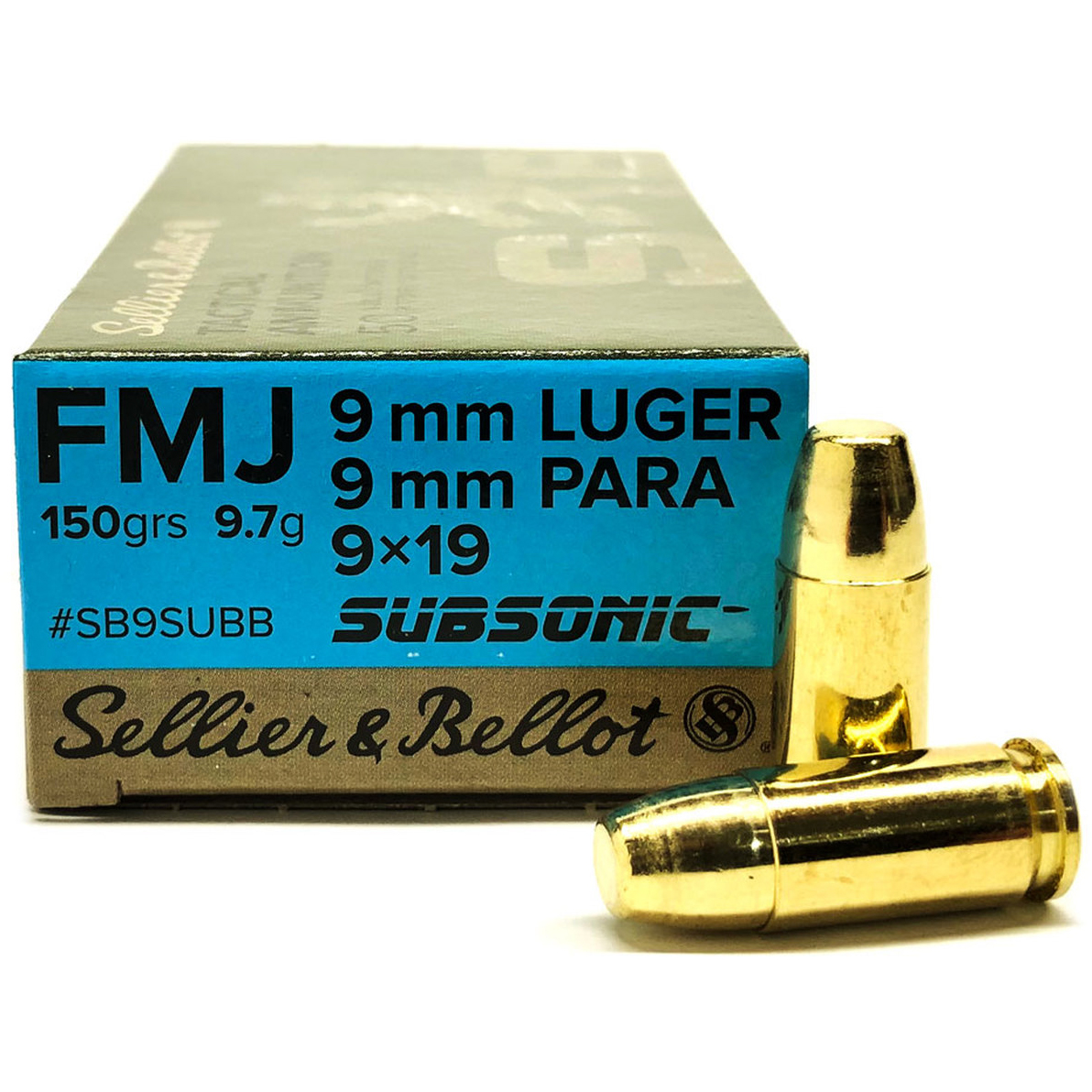 Sellier & Bellot Subsonic FMJ Ammo