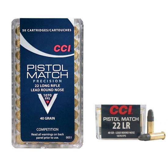 CCI Pistol Match LRN Ammo