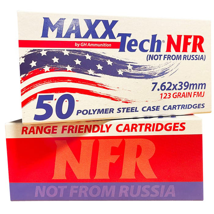 MaxxTech NFR Steel Cased FMJ Ammo