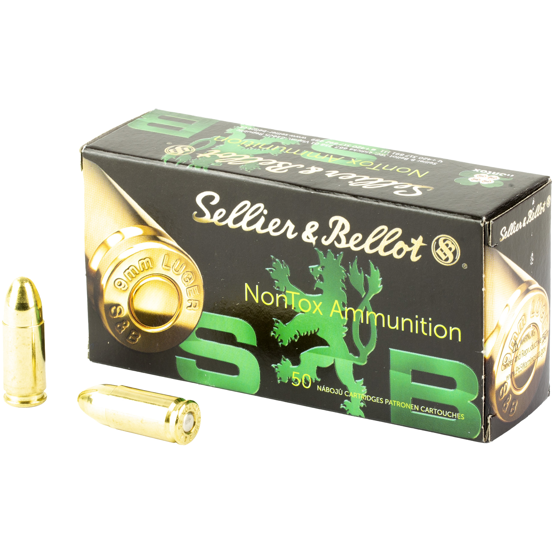 Sellier & Bellot NonTox Luger TFMJ Ammo