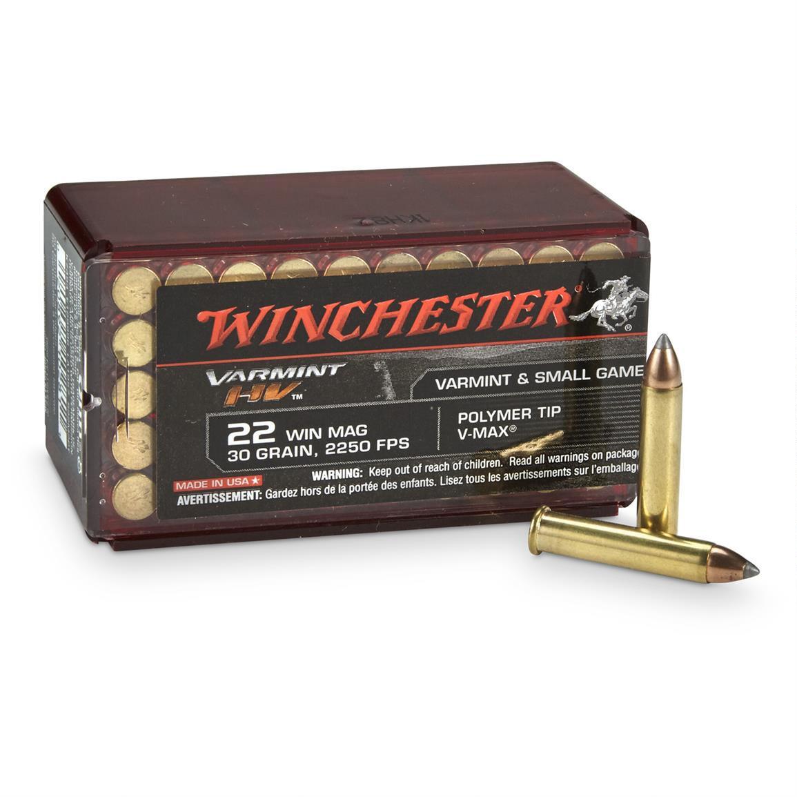 Bulk Winchester Varmint HV VMAX Ammo