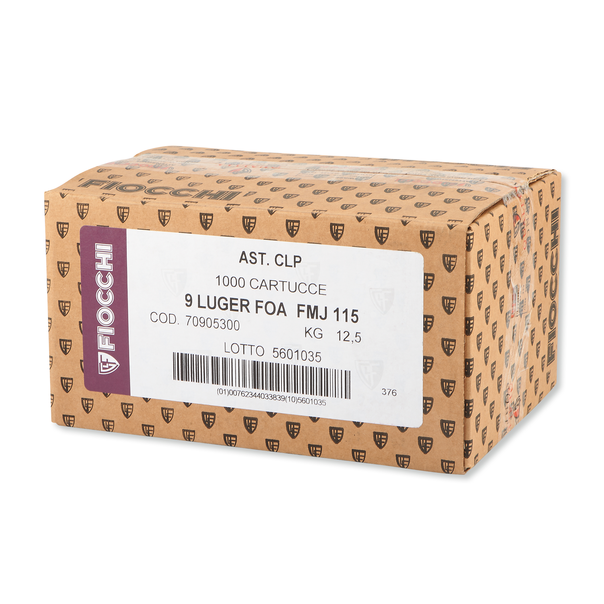 Bulk FIOCCHI Luger FMJ Ammo