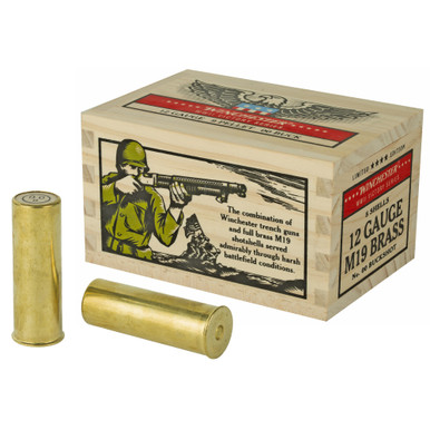 Winchester Limited Edition WWII Ammo 12 Ga 2-3/4 M19 Brass Hull 00