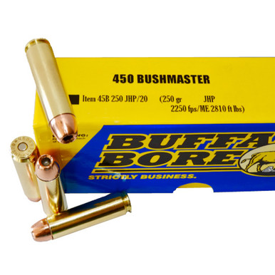 Buffalo Bore .450 Bushmaster Ammunition 20 Rounds JHP 250